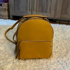Faux leather backpack
